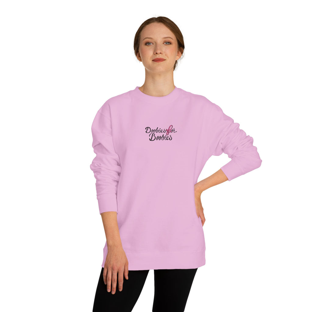 Doobies for Boobies Nimbus Crewneck | Breast Cancer Awareness